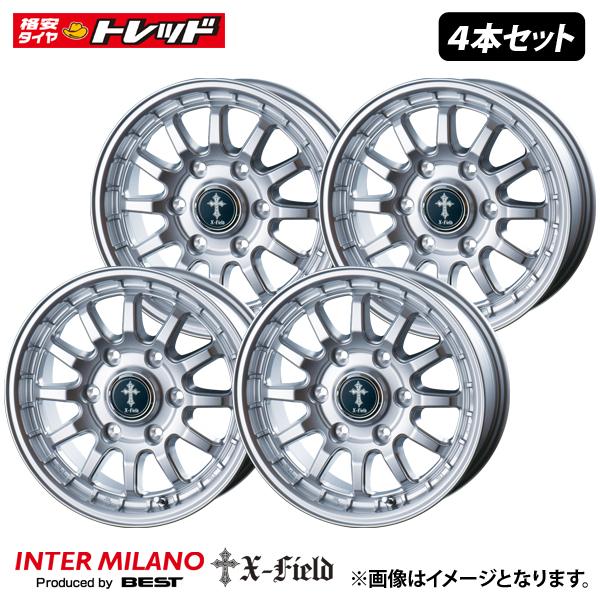 【送料無料】 4枚セット価格 新品 BEST X-FIELD α 7.5J 17インチ +25 PCD 139.7 6H シルバー アルミホイール ランクル 150W 1775 139 25 6穴 お買得