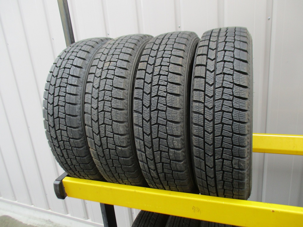 ★☆155/65R14 75Q ダンロップ WINTER MAXX WM02 スタッドレス 2022年製 4本 送料込 T69231211☆★インボイス領収書発行可能
