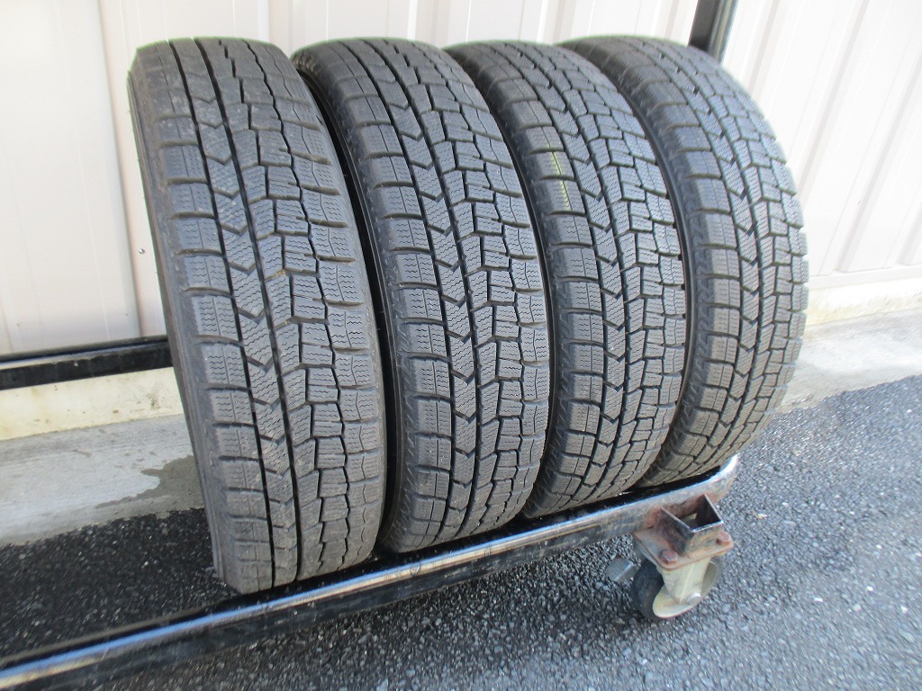 ★☆155/65R14 75Q ダンロップ WINTER MAXX WM02 スタッドレス 4本 送料込 T70280107☆★インボイス領収書発行可能
