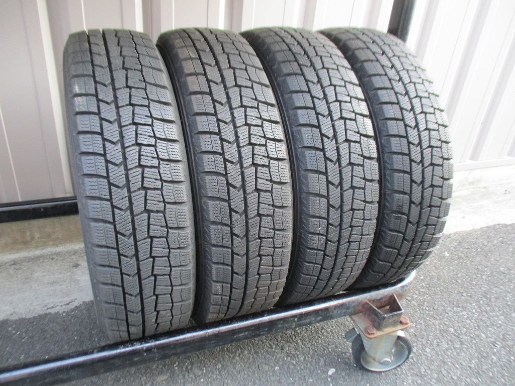 ★☆155/65R14 75Q ダンロップ WINTER MAXX WM02 スタッドレス 2022年製 4本 送料込 T70800114☆★インボイス領収書発行可能
