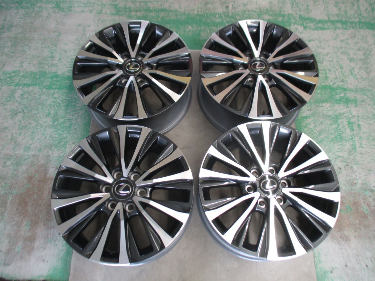 【送料無料 】レクサスNX バージョンL 純正アルミホイールセット 20インチ LEXUS NX version L 純正 20インチタイヤホイール の買取価格