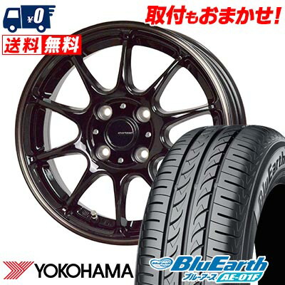 【7/19~エントリーで全商品P5倍】175/65R14 82S YOKOHAMA ヨコハマ BluEarth AE-01F G-SPEED P-07 Gスピード P-07 サマータイヤホイール4本セット 【取付対象】|タイヤワールド館ベスト店