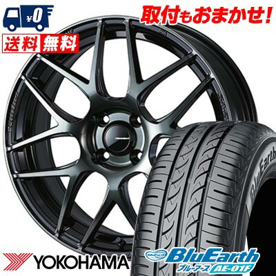 【7/19~エントリーで全商品P5倍】205/65R15 94H YOKOHAMA ヨコハマ BluEarth AE-01F WedsSport SA-27R ウェッズスポーツ SA-27R サマータイヤホイール4本セット 【取付対象】|タイヤワールド館ベスト店