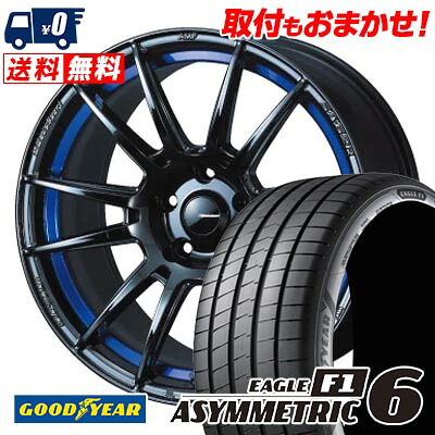 【7/19~エントリーで全商品P5倍】235/45R18 98Y XL Goodyear EAGLE F1 ASYMMETRIC 6 WedsSport SA-62R サマータイヤホイール4本セット 【取付対象】|タイヤワールド館ベスト店
