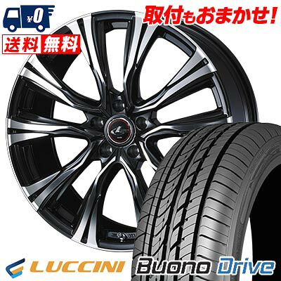 【7/19~エントリーで全商品P5倍】205/55R16 91V LUCCINI Buono Drive WEDS LEONIS VR サマータイヤホイール4本セット 【取付対象】｜タイヤワールド館ベスト店