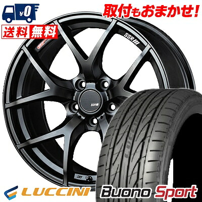 【7/19~エントリーで全商品P5倍】225/45R17 94V XL LUCCINI Buono Sport SSR GTV03 サマータイヤホイール4本セット 【取付対象】|タイヤワールド館ベスト店