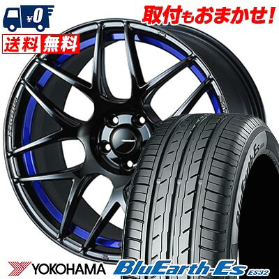 【7/19~エントリーで全商品P5倍】225/40R18 92W YOKOHAMA ヨコハマ BluEarth ES32 WedsSport SA-27R ウェッズスポーツ SA-27R サマータイヤホイール4本セット 【取付対象】｜タイヤワールド館ベスト店