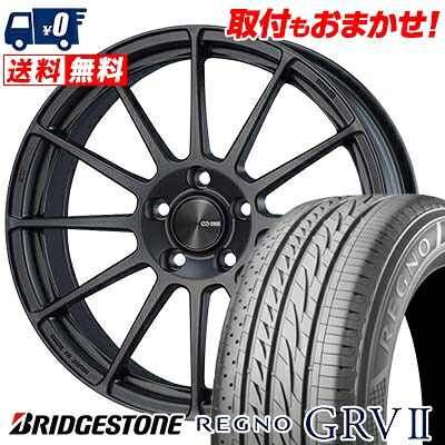 【7/19~エントリーで全商品P5倍】205/55R16 91V BRIDGESTONE REGNO GRV2 ENKEI PF03 サマータイヤホイール4本セット 【取付対象】｜タイヤワールド館ベスト店