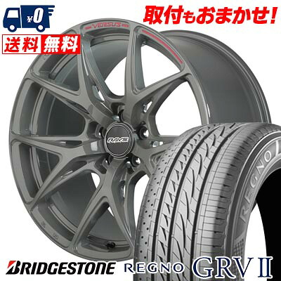 【7/19~エントリーで全商品P5倍】225/45R18 95W XL BRIDGESTONE REGNO GRV2 RAYS VERSUS CRAFT COLLECTION VV21S サマータイヤホイール4本セット 【取付対象】|タイヤワールド館ベスト店