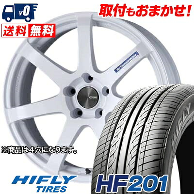 【7/19~エントリーで全商品P5倍】145/65R15 72T HIFLY HF201 ENKEI PerformanceLine PF-07 サマータイヤホイール4本セット 【取付対象】｜タイヤワールド館ベスト店
