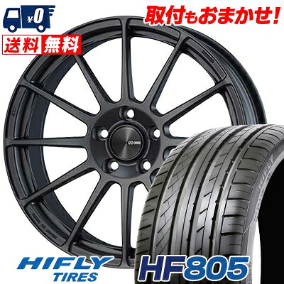 【7/19~エントリーで全商品P5倍】225/50R17 98W XL HIFLY HF805 ENKEI PF03 サマータイヤホイール4本セット 【取付対象】｜タイヤワールド館ベスト店