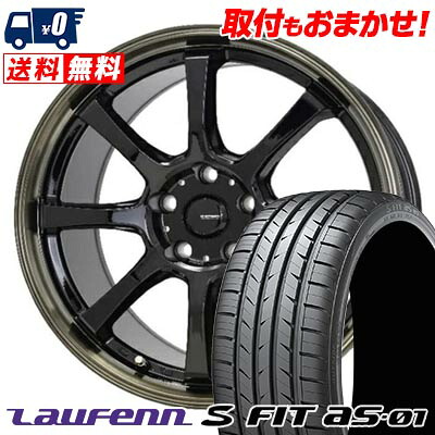 【7/19~エントリーで全商品P5倍】225/45R18 91W HANKOOK LAUFENN S FIT AS-01 LH02 G・SPEED P-08 サマータイヤホイール4本セット 【取付対象】|タイヤワールド館ベスト店