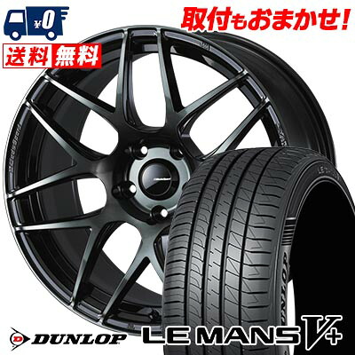 【7/19~エントリーで全商品P5倍】235/40R18 95W XL DUNLOP ダンロップ LE MANS V+(5+)LM5 Plus WedsSport SA-27R ウェッズスポーツ SA-27R サマータイヤホイール4本セット 【取付対象】｜タイヤワールド館ベスト店