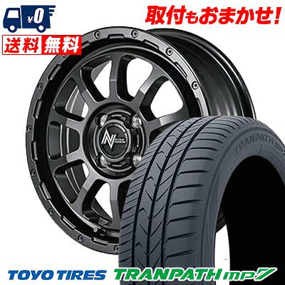 165/60R15 77H TOYO TIRES TRANPATH mp7 NITRO POWER M10 PERSHING BARREL BLACK EDITION サマータイヤホイール4本セット 【取付対象】|タイヤワールド館ベスト店