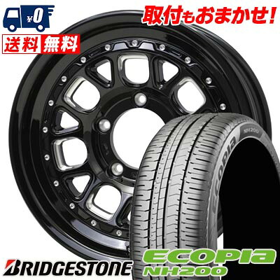 【7/19~エントリーで全商品P5倍】205/65R16 95H BRIDGESTONE ECOPIA NH200 BARKLEY HARDROCK HURON サマータイヤホイール4本セット 【取付対象】｜タイヤワールド館ベスト店