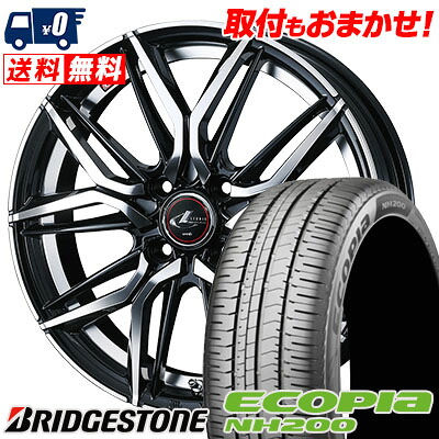 185/70R14 88S BRIDGESTONE ブリヂストン ECOPIA NH200 エコピア NH200 LEONIS LM レオニス LM サマータイヤホイール4本セット【取付対象】｜タイヤワールド館ベスト店 72,490円