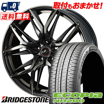 【7/19~エントリーで全商品P5倍】215/60R16 95H BRIDGESTONE ECOPIA NH200 LEONIS LM サマータイヤホイール4本セット 【取付対象】｜タイヤワールド館ベスト店
