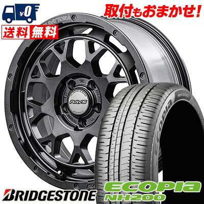 【7/19~エントリーで全商品P5倍】205/65R16 95H BRIDGESTONE ECOPIA NH200 TEAM DAYTONA M9+ SPEC M サマータイヤホイール4本セット 【取付対象】|タイヤワールド館ベスト店