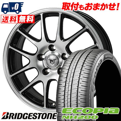 【7/19~エントリーで全商品P5倍】205/55R16 91V BRIDGESTONE ブリヂストン ECOPIA NH200 エコピア NH200 JP STYLE MJ02 JPスタイル MJ02 サマータイヤホイール4本セット【取付対象】｜タイヤワールド館ベスト店