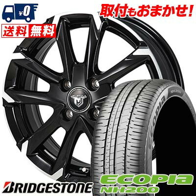 【7/19~エントリーで全商品P5倍】185/70R14 88S BRIDGESTONE ブリヂストン ECOPIA NH200 JP STYLE MJ-V ジェイピースタイル MJ-V サマータイヤホイール4本セット 【取付対象】｜タイヤワールド館ベスト店