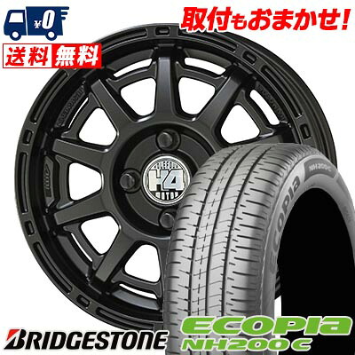 【7/19~エントリーで全商品P5倍】165/55R14 72V BRIDGESTONE ECOPIA NH200C H4 MOTOR X1 サマータイヤホイール4本セット 【取付対象】|タイヤワールド館ベスト店