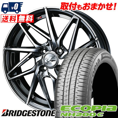 【7/19~エントリーで全商品P5倍】165/55R14 72V BRIDGESTONE ECOPIA NH200C LEONIS IT サマータイヤホイール4本セット 【取付対象】|タイヤワールド館ベスト店