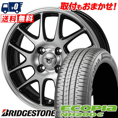 【7/19~エントリーで全商品P5倍】185/60R15 84H BRIDGESTONE ECOPIA NH200C JP STYLE MJ02 サマータイヤホイール4本セット 【取付対象】|タイヤワールド館ベスト店