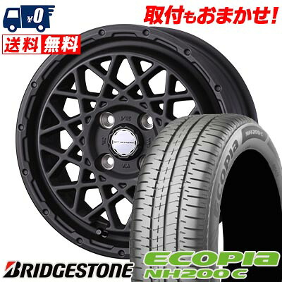 【7/19~エントリーで全商品P5倍】155/65R14 75H BRIDGESTONE ブリヂストン ECOPIA NH200C MUDVANCE 09 マッドヴァンス09 サマータイヤホイール4本セット 【取付対象】|タイヤワールド館ベスト店