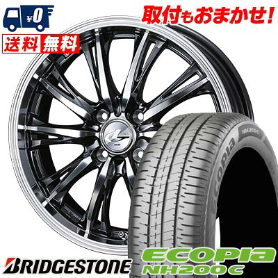 【7/19~エントリーで全商品P5倍】185/60R15 84H BRIDGESTONE ECOPIA NH200C WEDS LEONIS RT サマータイヤホイール4本セット 【取付対象】｜タイヤワールド館ベスト店 90,805円