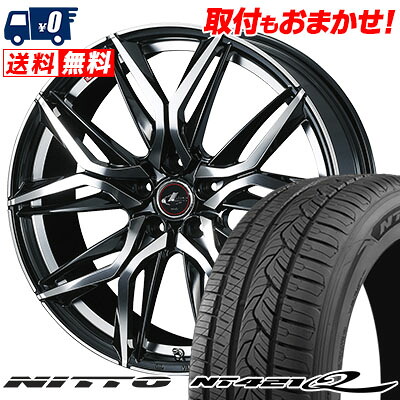 【7/19~エントリーで全商品P5倍】225/65R17 106V XL NITTO NT421Q LEONIS LM サマータイヤホイール4本セット 【取付対象】|タイヤワールド館ベスト店