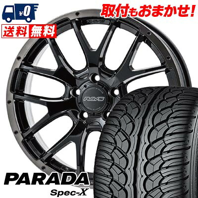 235/55R18 100V YOKOHAMA PARADA SpecX PA02 HOMURA 2&times;7FA BLACK CLEAR EDITION サマータイヤホイール4本セット 【取付対象】｜タイヤワールド館ベスト店