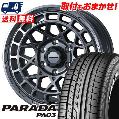 【7/19~エントリーで全商品P5倍】215/65R16C 109/107S YOKOHAMA PARADA PA03 MUDVANCE X Type M サマータイヤホイール4本セット 【取付対象】|タイヤワールド館ベスト店