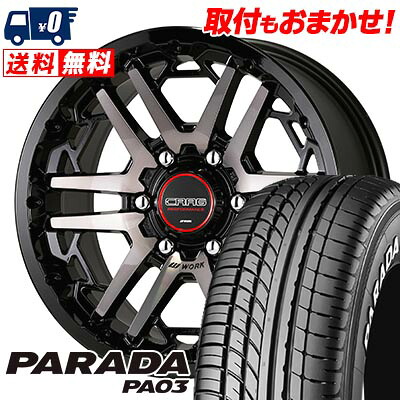 【7/19~エントリーで全商品P5倍】215/60R17C 109/107S YOKOHAMA PARADA PA03 WORK CRAG T-GRABIC3 サマータイヤホイール4本セット 【取付対象】|タイヤワールド館ベスト店