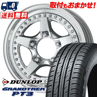 【7/19~エントリーで全商品P5倍】215/70R16 100H DUNLOP GRANDTREK PT3 WORK CRAG GALVATRE2 サマータイヤホイール4本セット 【取付対象】|タイヤワールド館ベスト店