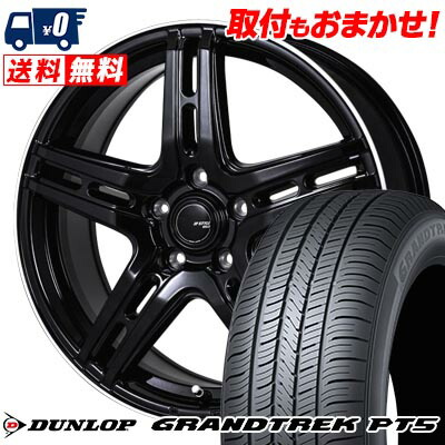 【7/19~エントリーで全商品P5倍】225/60R18 100H DUNLOP GRANDTREK PT5 JP STYLE R52 サマータイヤホイール4本セット 【取付対象】｜タイヤワールド館ベスト店