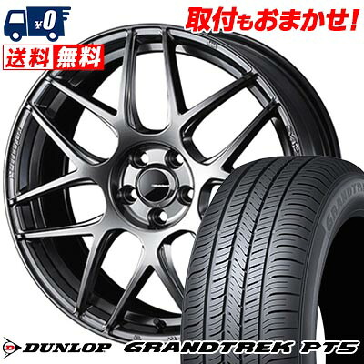 【7/19~エントリーで全商品P5倍】225/60R18 100H DUNLOP ダンロップ GRANDTREK PT5 WedsSport SA-27R ウェッズスポーツ SA-27R サマータイヤホイール4本セット 【取付対象】｜タイヤワールド館ベスト店