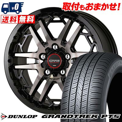 【7/19~エントリーで全商品P5倍】215/65R16 98H DUNLOP GRANDTREK PT5 WORK CRAG T-GRABIC3 サマータイヤホイール4本セット 【取付対象】｜タイヤワールド館ベスト店