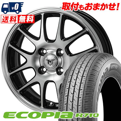 【7/19~エントリーで全商品P5倍】155/80R12 88/87N BRIDGESTONE ECOPIA R710 JP STYLE MJ02 サマータイヤホイール4本セット 【取付対象】|タイヤワールド館ベスト店