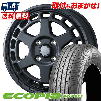 【7/19~エントリーで全商品P5倍】155/80R12 88/87N BRIDGESTONE ECOPIA R710 MUDVANCE X Type S サマータイヤホイール4本セット 【取付対象】|タイヤワールド館ベスト店