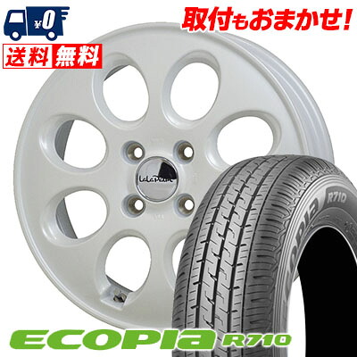 【7/19~エントリーで全商品P5倍】145/80R12 86/84N BRIDGESTONE ECOPIA R710 LaLaPalm Oval サマータイヤホイール4本セット 【取付対象】｜タイヤワールド館ベスト店 46,500円