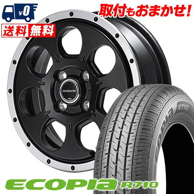 【7/19~エントリーで全商品P5倍】155/80R12 88/87N BRIDGESTONE ECOPIA R710 ROADMAX W0-7 サマータイヤホイール4本セット 【取付対象】|タイヤワールド館ベスト店