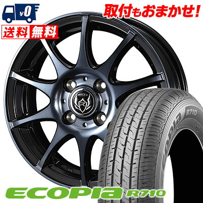 【7/19~エントリーで全商品P5倍】145/80R12 86/84N BRIDGESTONE ECOPIA R710 RIZLEY KC サマータイヤホイール4本セット 【取付対象】｜タイヤワールド館ベスト店