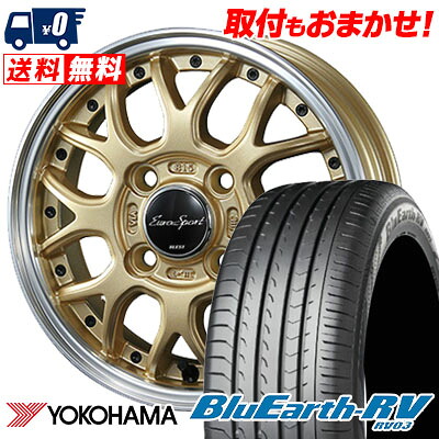 【7/19~エントリーで全商品P5倍】185/65R15 88H YOKOHAMA BLUE EARTH RV03 Euro sport Type815 サマータイヤホイール4本セット 【取付対象】｜タイヤワールド館ベスト店