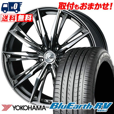 【7/19~エントリーで全商品P5倍】225/55R18 98V YOKOHAMA ヨコハマ BLUE EARTH RV03 ブルーアース RV03 weds LEONIS GX ウェッズ レオニス GX サマータイヤホイール4本セット｜タイヤワールド館ベスト店