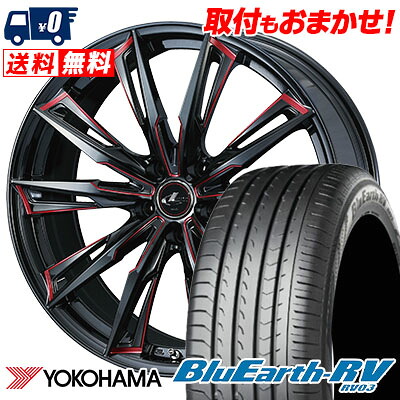 【7/19~エントリーで全商品P5倍】225/45R19 96W YOKOHAMA ヨコハマ BLUE EARTH RV03 ブルーアース RV03 weds LEONIS GX ウェッズ レオニス GX サマータイヤホイール4本セット|タイヤワールド館ベスト店