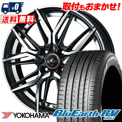 【7/19~エントリーで全商品P5倍】185/60R15 84H YOKOHAMA BLUE EARTH RV03 LEONIS LM サマータイヤホイール4本セット 【取付対象】｜タイヤワールド館ベスト店