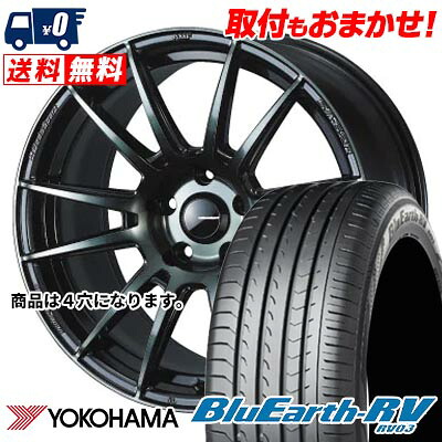 【7/19~エントリーで全商品P5倍】195/60R16 89V YOKOHAMA BLUE EARTH RV03 WedsSport SA-62R サマータイヤホイール4本セット 【取付対象】｜タイヤワールド館ベスト店