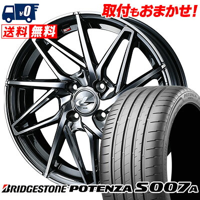 【7/19~エントリーで全商品P5倍】205/40R17 84Y XL BRIDGESTONE ブリヂストン POTENZA S007A ポテンザ S007A LEONIS IT レオニス IT サマータイヤホイール4本セット【取付対象】｜タイヤワールド館ベスト店 143,300円