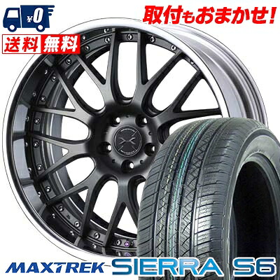 【7/19~エントリーで全商品P5倍】225/55R18 98V MAXTREK SIERRA S6 weds MAVERICK 709M サマータイヤホイール4本セット 【取付対象】｜タイヤワールド館ベスト店