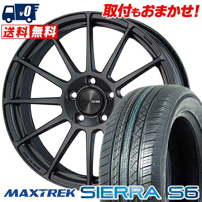 【7/19~エントリーで全商品P5倍】235/60R18 103H MAXTREK SIERRA S6 ENKEI PF03 サマータイヤホイール4本セット 【取付対象】｜タイヤワールド館ベスト店